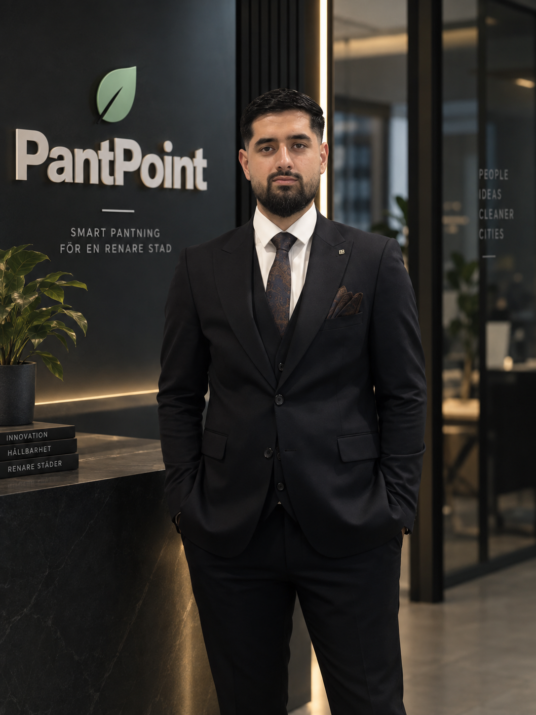 Porträtt av Inatem Nuwia, medgrundare av PantPoint